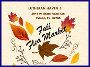 Save the date ... Lutheran Haven Flea Market, Saturday, October 21